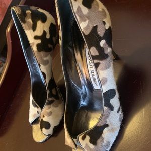 Manolo Blahnik size 37 1/2 heels.